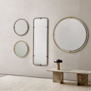Audo Copenhagen Nástěnné zrcadlo Nimbus, Rectangular, Polished Brass - DESIGNSPOT