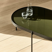 Audo Copenhagen Konferenční stolek Nono Table L, Dark Green - DESIGNSPOT