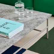 Hay Rebar Side Table, 75x44, Grey Marble - DESIGNSPOT