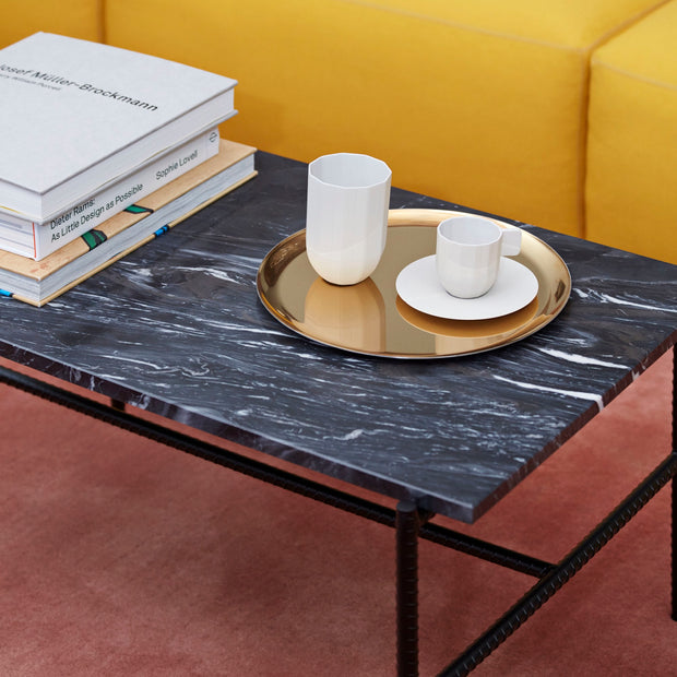 Hay Rebar Coffee Table, 80x49, Grey Marble - DESIGNSPOT