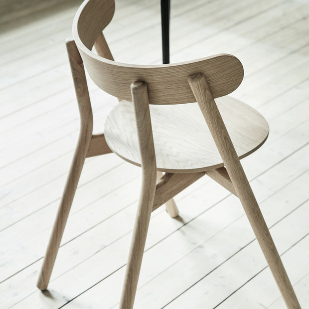 Northern Židle Oaki Dinning Chair s čalouněnín, Light Oak - DESIGNSPOT