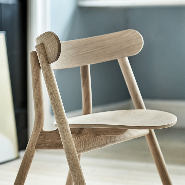 Northern Židle Oaki Dinning Chair s čalouněnín, Light Oak - DESIGNSPOT