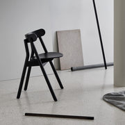 Northern Židle Oaki Dinning Chair s čalouněnín, Black Oak - DESIGNSPOT