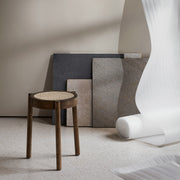 Northern Stolička Pal Stool, Light Oak, Cane Mesh - DESIGNSPOT