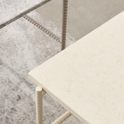 Hay Stolek Rebar Coffee Table, 100x104, Beige Marble - DESIGNSPOT