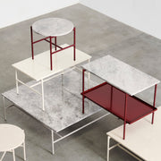 Hay Rebar Coffee Table, 80x49, Grey Marble - DESIGNSPOT