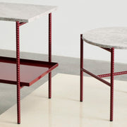 Hay Rebar Coffee Table, 80x49, Beige Marble - DESIGNSPOT