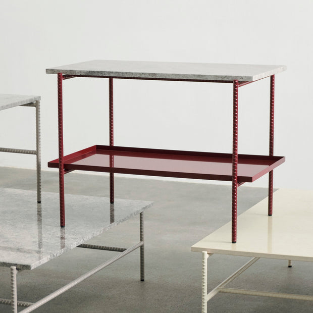Hay Rebar Side Table, 75x44, Black Marble - DESIGNSPOT