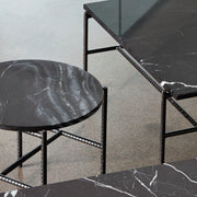 Hay Rebar Side Table, Ø45x40, Beige Marble - DESIGNSPOT
