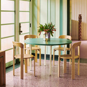 Hay Jídelní stůl Two-Colour Ø120, Ochre / Green Mint - DESIGNSPOT