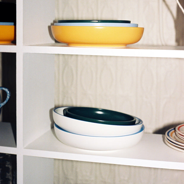 Hay Mísa Sobremesa S, White with Red - DESIGNSPOT