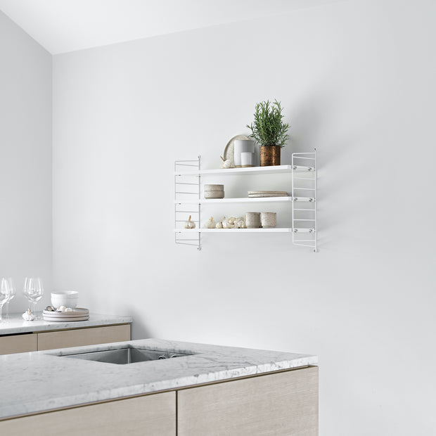 STRING Policový systém String Pocket, White | DESIGNSPOT