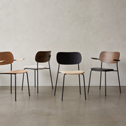 Audo Copenhagen Židle Co Chair, Black / Dark Oak / Velvet 62 - DESIGNSPOT