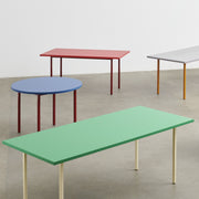 Hay Stůl Two-Colour 160, Ochre / Green Mint - DESIGNSPOT