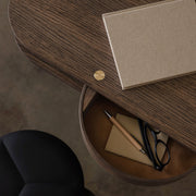 Northern Police s úložným prostorem Valet Console, Black Oak - DESIGNSPOT