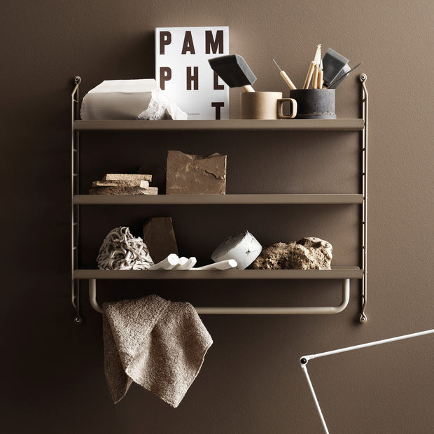 String Šatní tyč 72, Grey - DESIGNSPOT