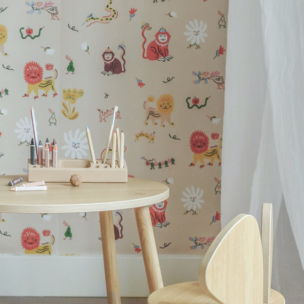 Nofred Dětská tapeta Monkey Fun, Blue - DESIGNSPOT
