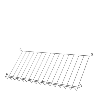 String Drátěná police na časopisy Wire Shelf 78 x 30, Grey - DESIGNSPOT