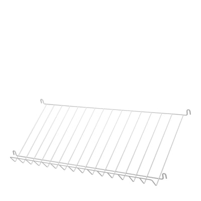 String Drátěná police na časopisy Wire Shelf 78 x 30, White - DESIGNSPOT