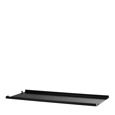 String Nízká kovová police Metal Shelf Low 78 x 30, Black - DESIGNSPOT