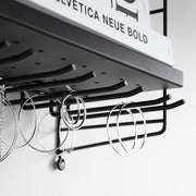 String Vysoká kovová police Metal Shelf High 78 x 30, Black - DESIGNSPOT