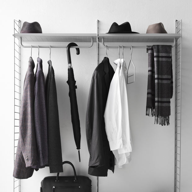 String Šatní tyč 24, Grey - DESIGNSPOT